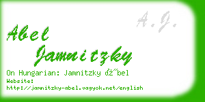 abel jamnitzky business card